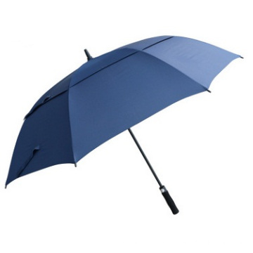 Parapluie de golf promotionnel longue tige droite double pare-soleil